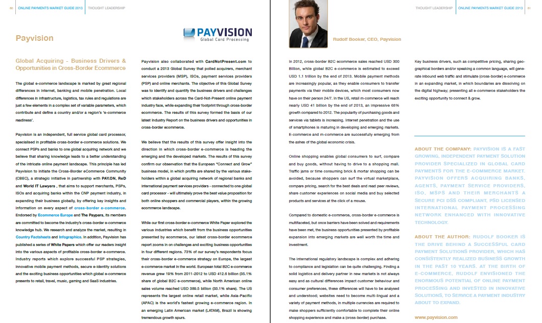 Interview Artikel in Payments Guide