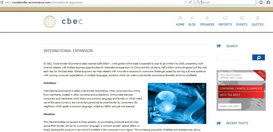 Web Content CBEC International Expansion