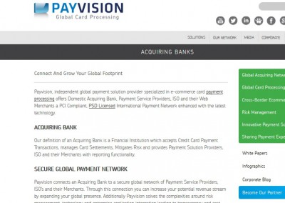 B2B Web Content Global Payments Acquirer Payvision