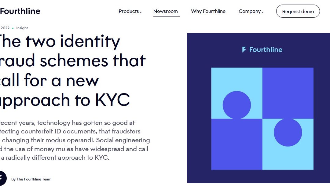 Two Identity Fraud schemes that call for a new approach to KYC