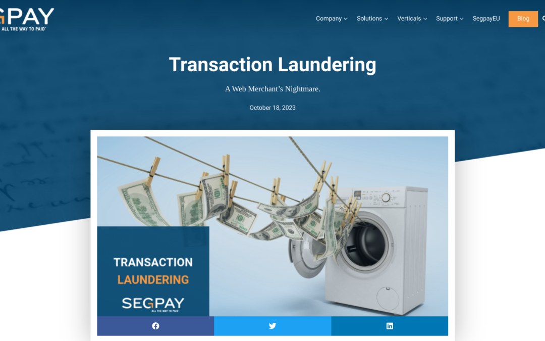 How to Detect and Prevent Transaction Laundering